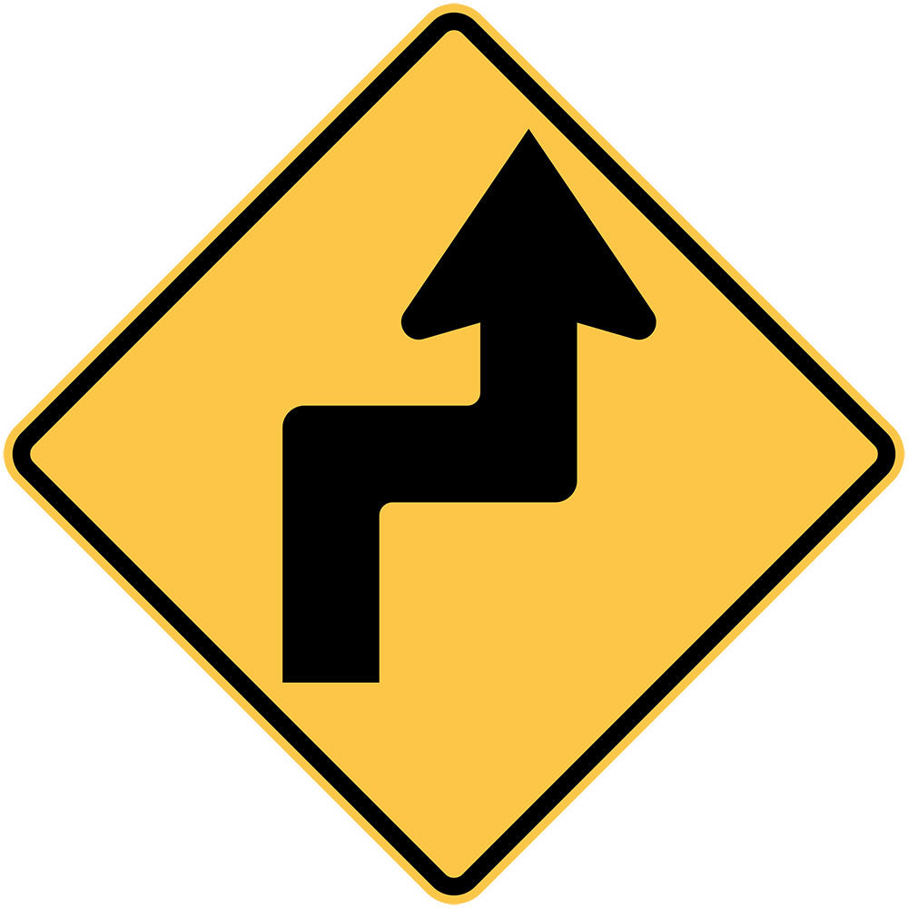 W1-2(R) - Reverse Turn (Right Symbolic)