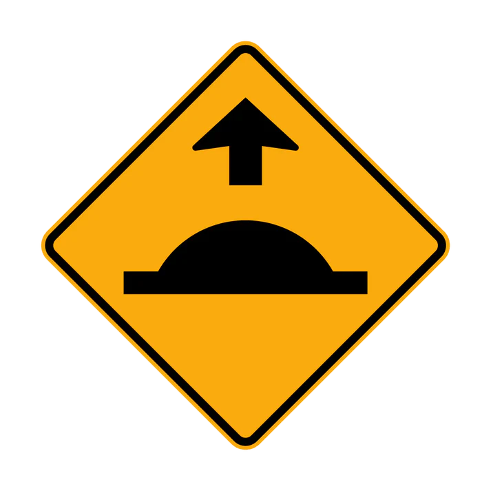 W3-4 - Road Humps Ahead (symbolic)