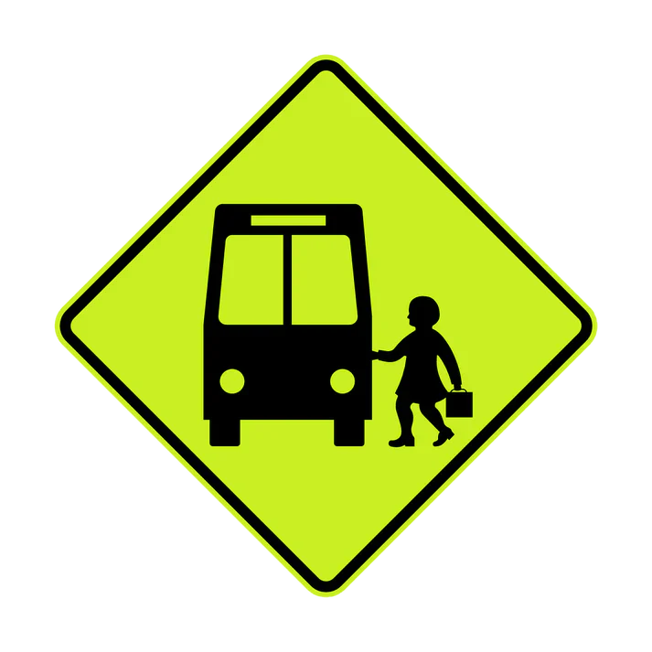 W6-204n - School Bus (Symbolic Front View)