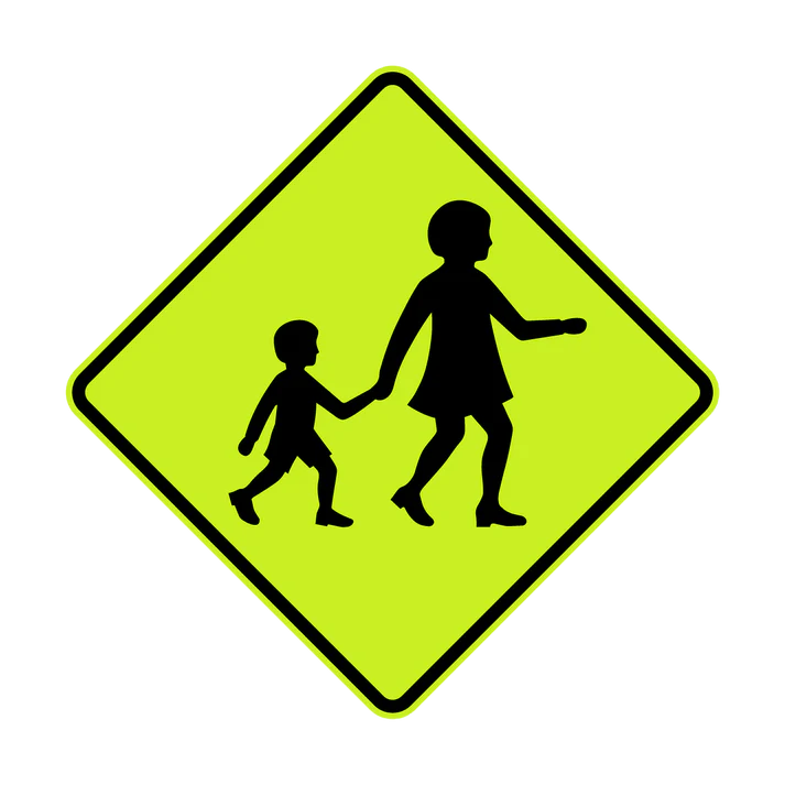 W6-3 - Children Crossing (symbolic)