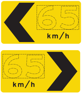 D4-7 - Curve Alignment Marker x(km/h)