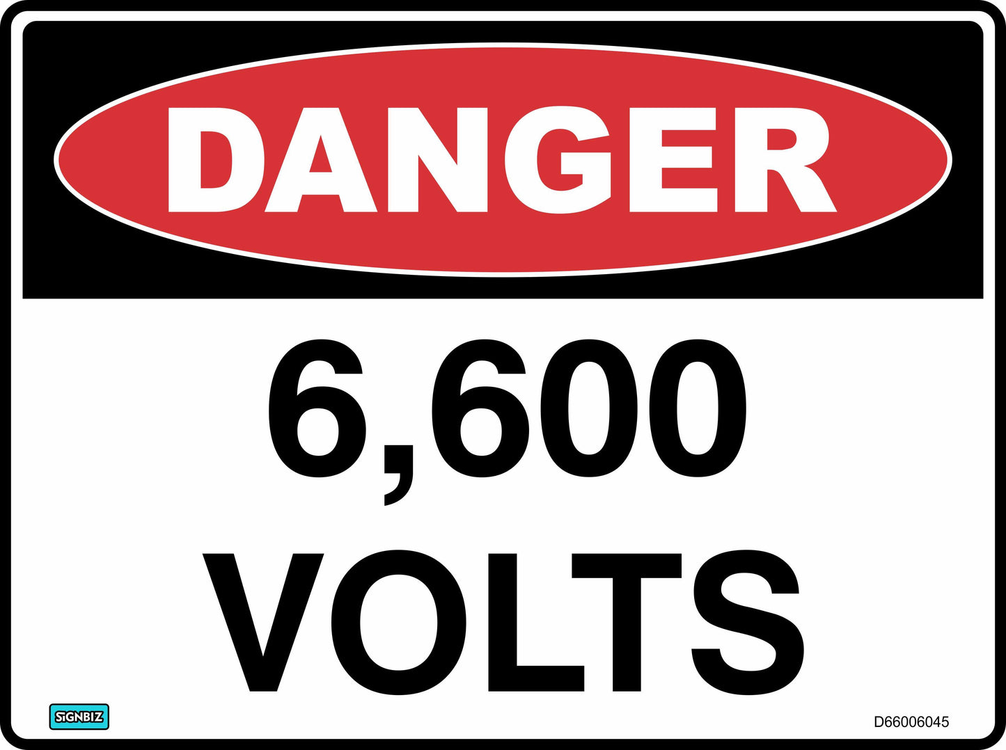 Danger 6600 Volts