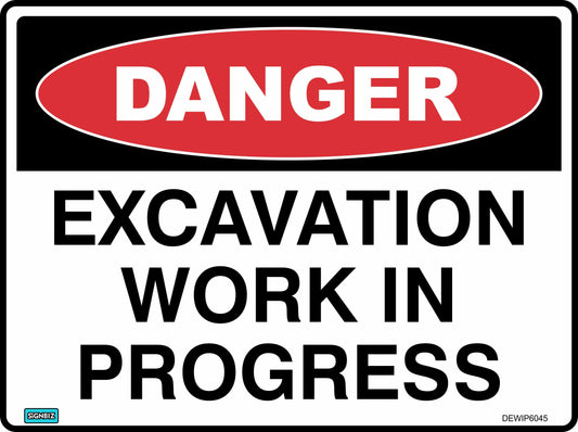 Danger Excavation Work In Progress