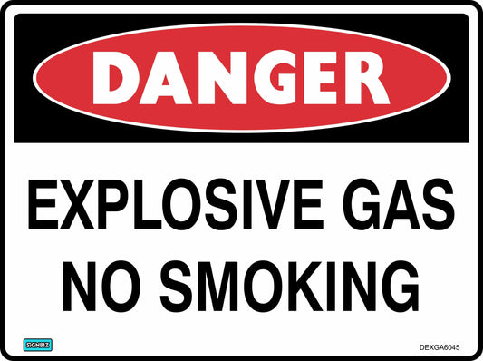 Danger Explosive Gas