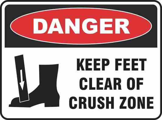 Danger Keep Feet Clear