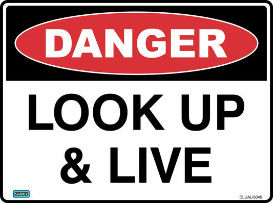 Danger Look Up And Live