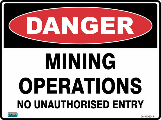 Danger Mining Ops No Entry