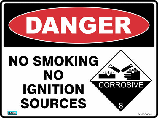 Danger No Smoking Corro