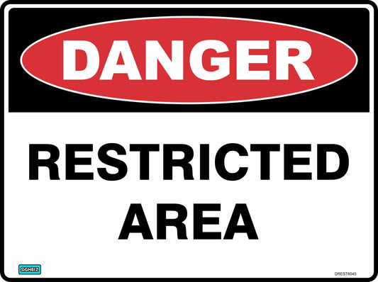 Danger Restricted Area