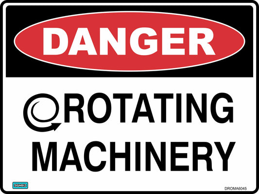 Danger Rotating Machinery