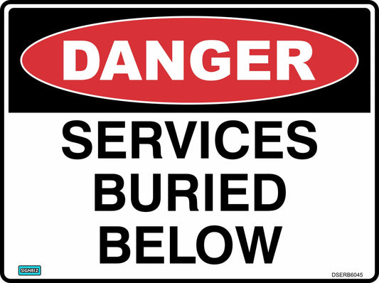 Danger Services Buried Below