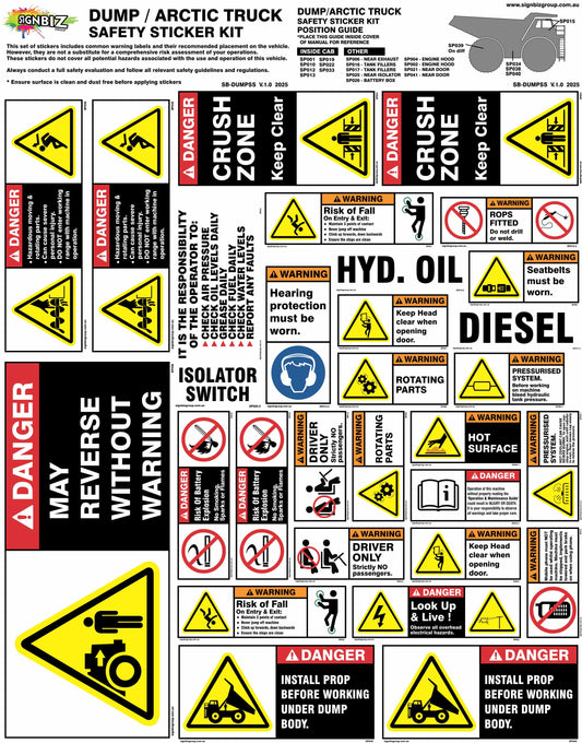 Sticker Kit - Dump Truck
