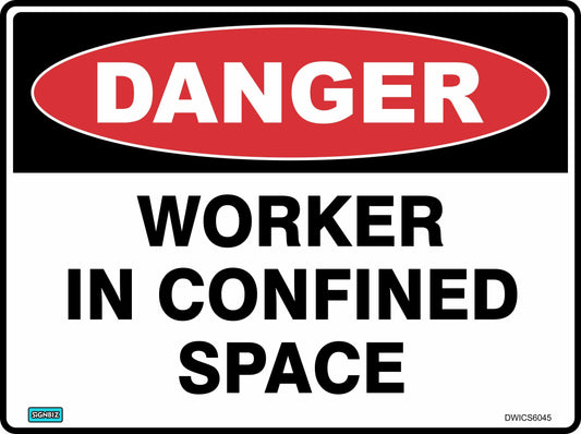 Danger Worker In Confined Space