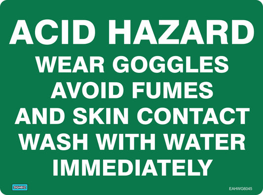 Emergency Acid Hazard