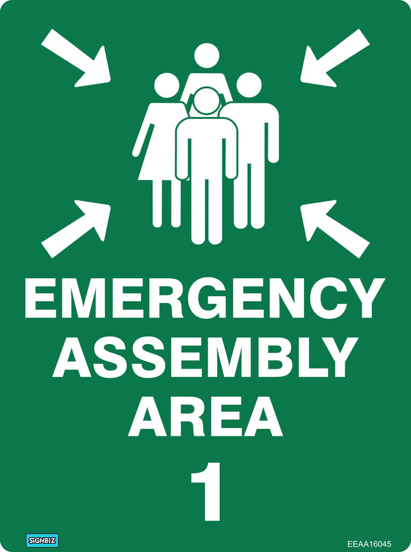 Assembly Area Led Sign Emergency Assembly Area 1 – Signbiz