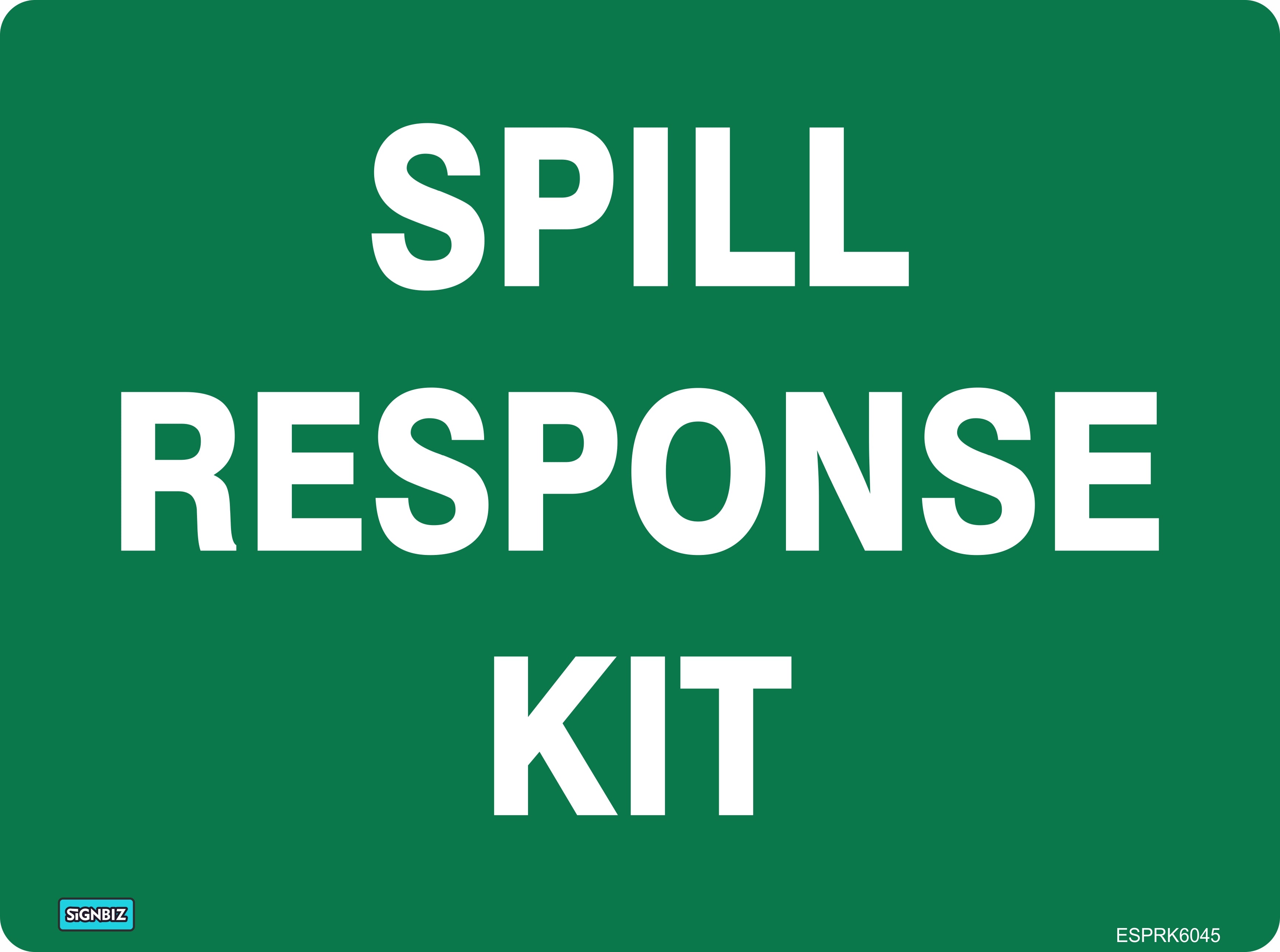 Spill Response Sticker Emergency Spill Response Kit – Signbiz