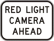 G6-243n - Red Light Camera Ahead