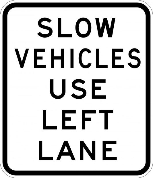 G9-12 - Slow Vehicles Use Left Lane