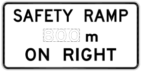 G9-26n - Safety Ramp ____m On Right