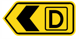 G9-328n(L) - Detour (Left Chevron)