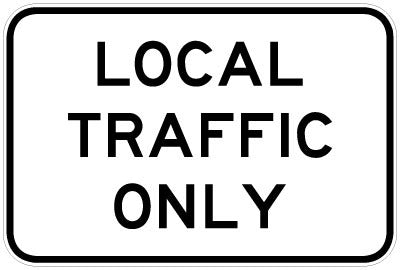 G9-40-1 - Local Traffic Only