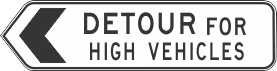 G9-5-1(L) Detour For High Vehicles (Left)