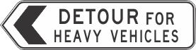 G9-5-2(L) Detour For Heavy Vehicles (Left)