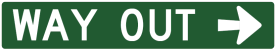 G9-55(R) - Way Out (Right Arrow)
