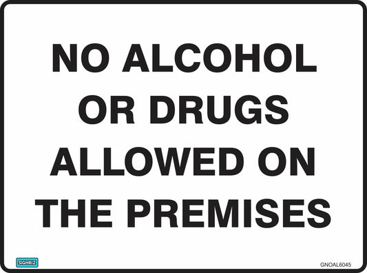 General No Alcohol Or Drugs