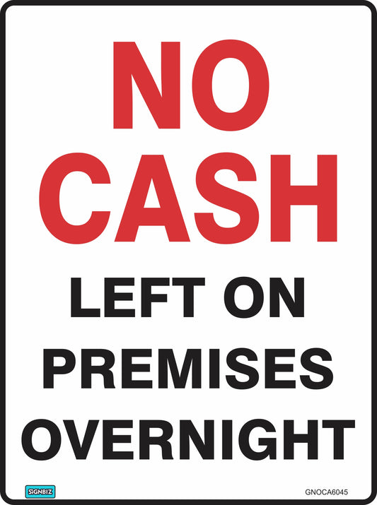 General No Cash On Premises