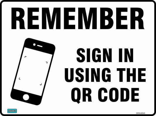 Remember sign in using the QR Code