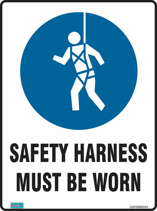 Mand Safety Harness Must Be Worn