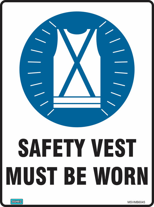 Mand Safety Vest Must Be Worn