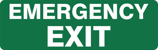 EXIT SIGN - EMERGENCY EXIT
