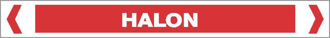 Pipe Marker - FIRE - HALON