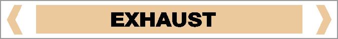Pipe Marker - GAS - EXHAUST