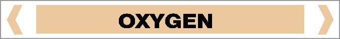 Pipe Marker - GAS - OXYGEN