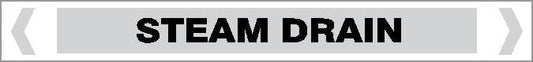 Pipe Marker - STEAM - STEAM DRAIN