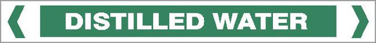 Pipe Marker - WATER - DISTILLED WATER