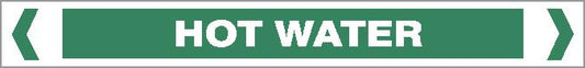 Pipe Marker - WATER- HOT WATER