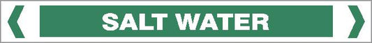 Pipe Marker - WATER - SALT WATER