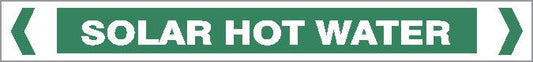 Pipe Marker - WATER - SOLAR HOT WATER