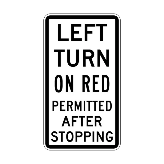 R2-20 Left Turn On Red Permitted After Stopping