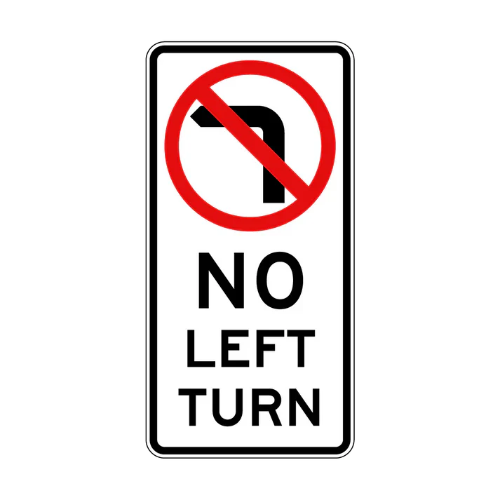 R2-6n(L) No Left Turn