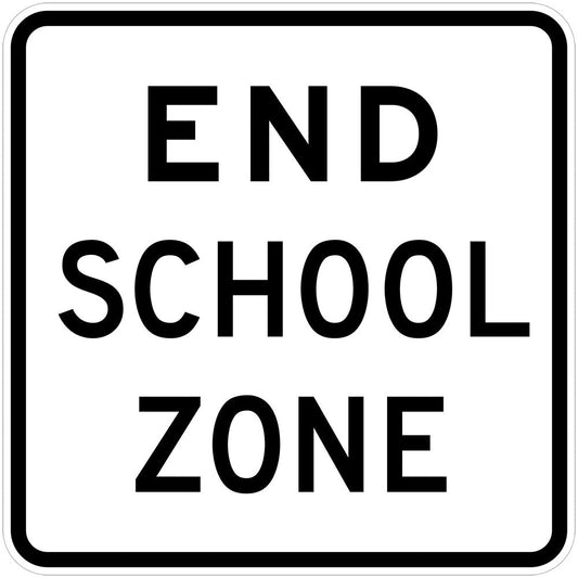 R4-9 End School Zone