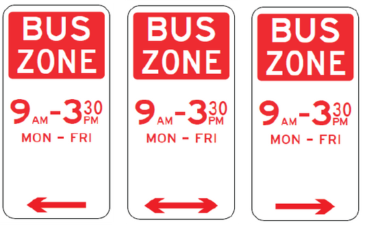 R5-20 Bus Zone (with times)