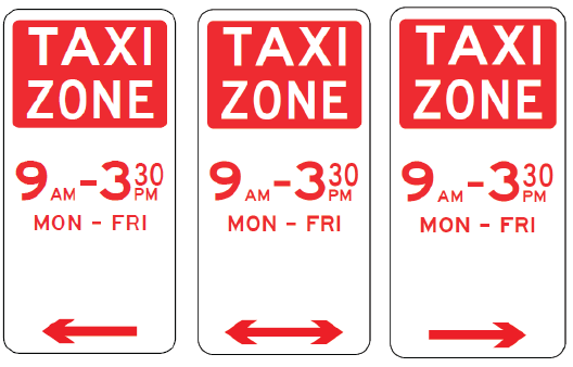 R5-21 Taxi Zone (with times)
