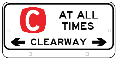 R5-217-8n Clearway (At All Times) repeater