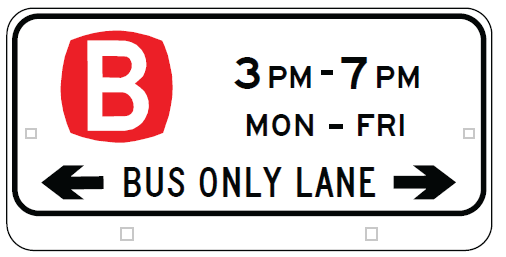 R5-311-2n Bus Only Lane (PM) repeater