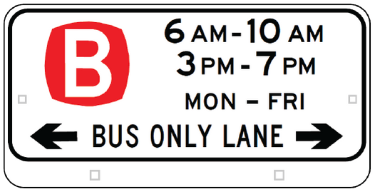 R5-311-3n Bus Only Lane (AM & PM) repeater